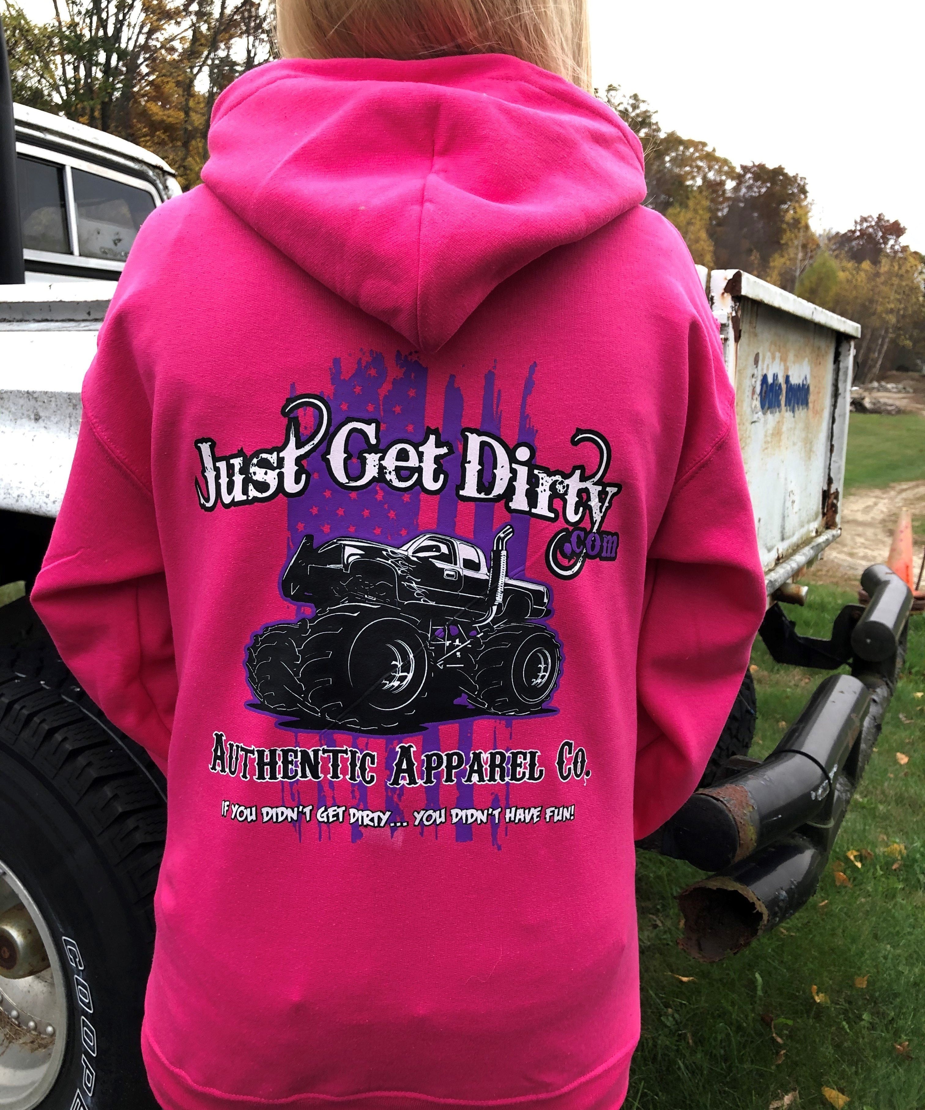 Just_Get_Dirty_Pink_Women_s_Hoodie_back