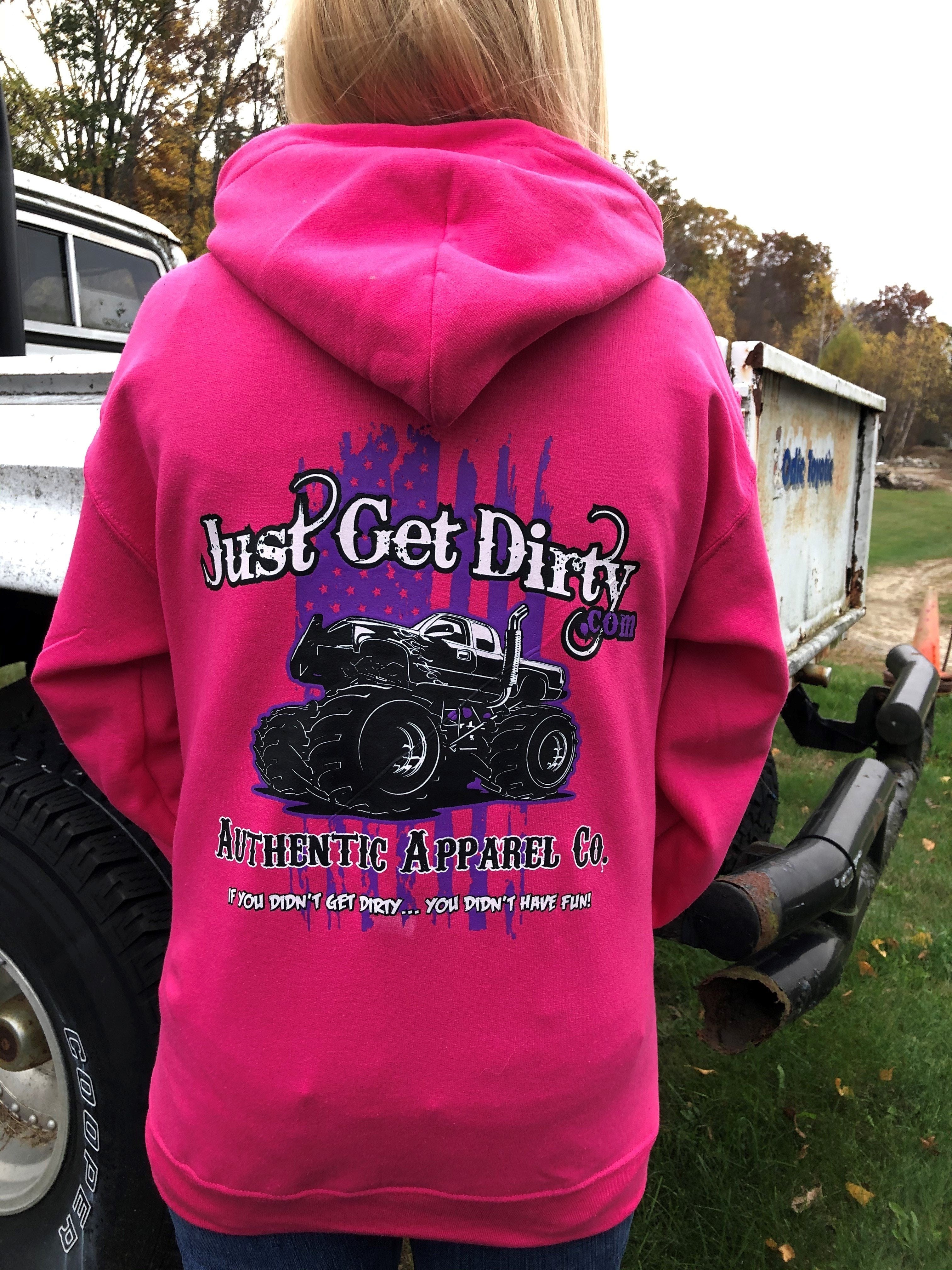 Just_Get_Dirty_Pink_Women_s_Hoodie_back
