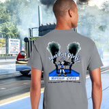 Just Get Dirty Rollin' Coal T-Shirt: Gray, Safety Green