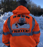 
              Snow Fighters Hi-Vis Full Zip Hoodie Safety Orange, Safety Green
            