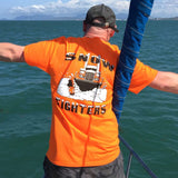 Snow Fighters T-Shirt:  Safety Orange, Safety Green