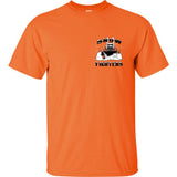 Snow Fighters T-Shirt:  Safety Orange, Safety Green