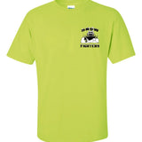 Snow Fighters T-Shirt:  Safety Orange, Safety Green