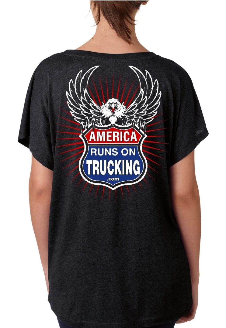 Women's America Runs on Trucking Dolman Tee