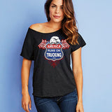 Women's America Runs on Trucking Dolman Tee