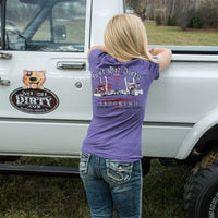 Women's Just Get Dirty Big Rig Trucking Tee