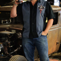 Rat Rod bowling shirt, charlie sheen bowling shirt, hot rod bowling shirt, hot rod dress shirt
