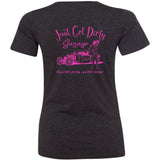 Just Get Dirty Garage Girl V-Neck T-Shirt