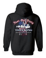
              Just Get Dirty Trucking for America Hoodie
            