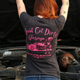 Just Get Dirty Garage Girl V-Neck T-Shirt