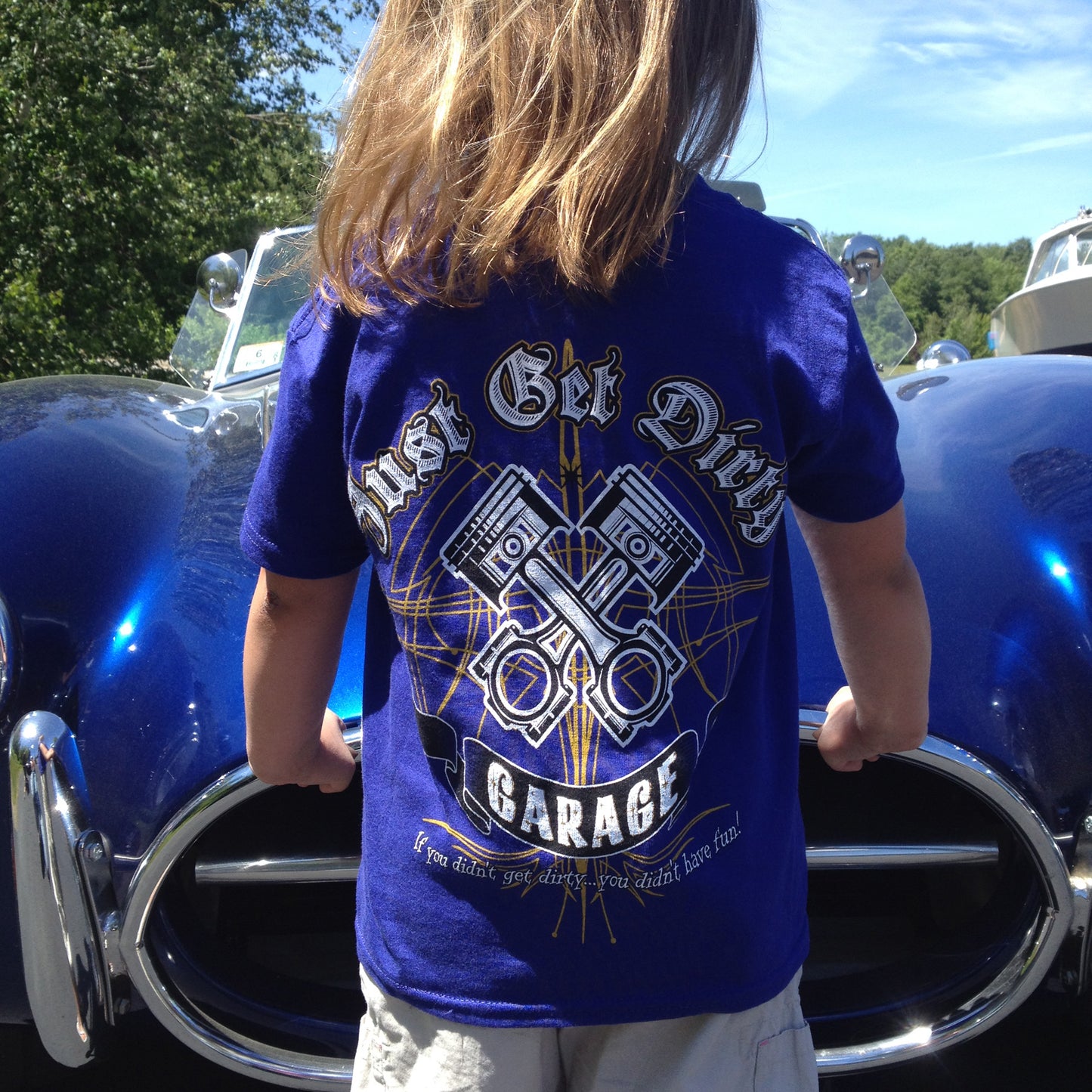 Kids Just Get Dirty Retro Piston Tee