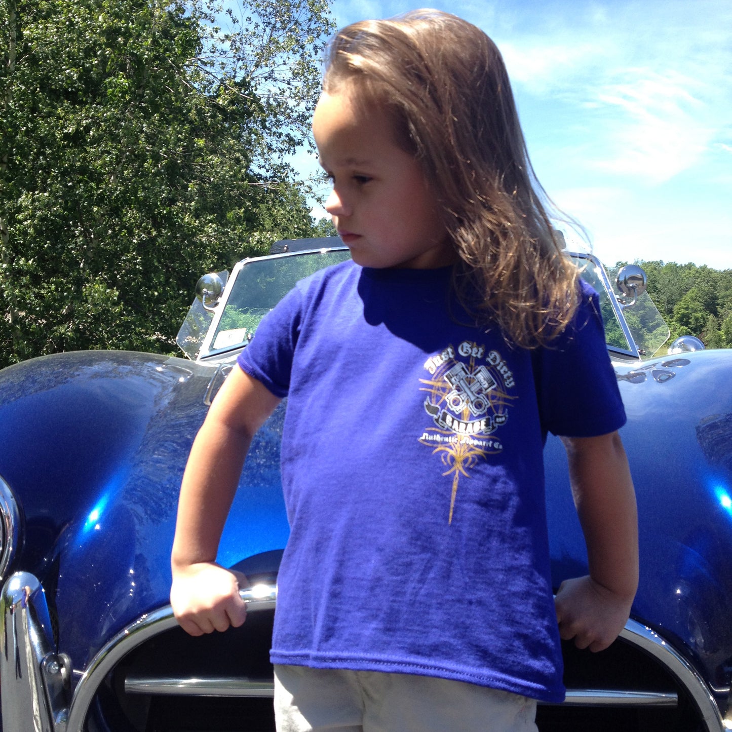 Kids Just Get Dirty Retro Piston Tee