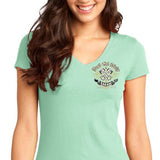 Women's Just Get Dirty Retro Piston V-Neck