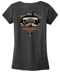Women's Just Get Dirty Rat Rod V-Neck