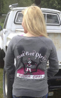 
              Women's Just Get Dirty Rollin' Coal Scoop Neck Sweatshirt
            