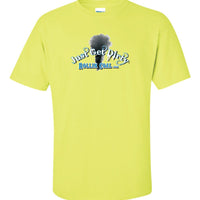 Just Get Dirty Rollin' Coal Tee Gray, Safety Green