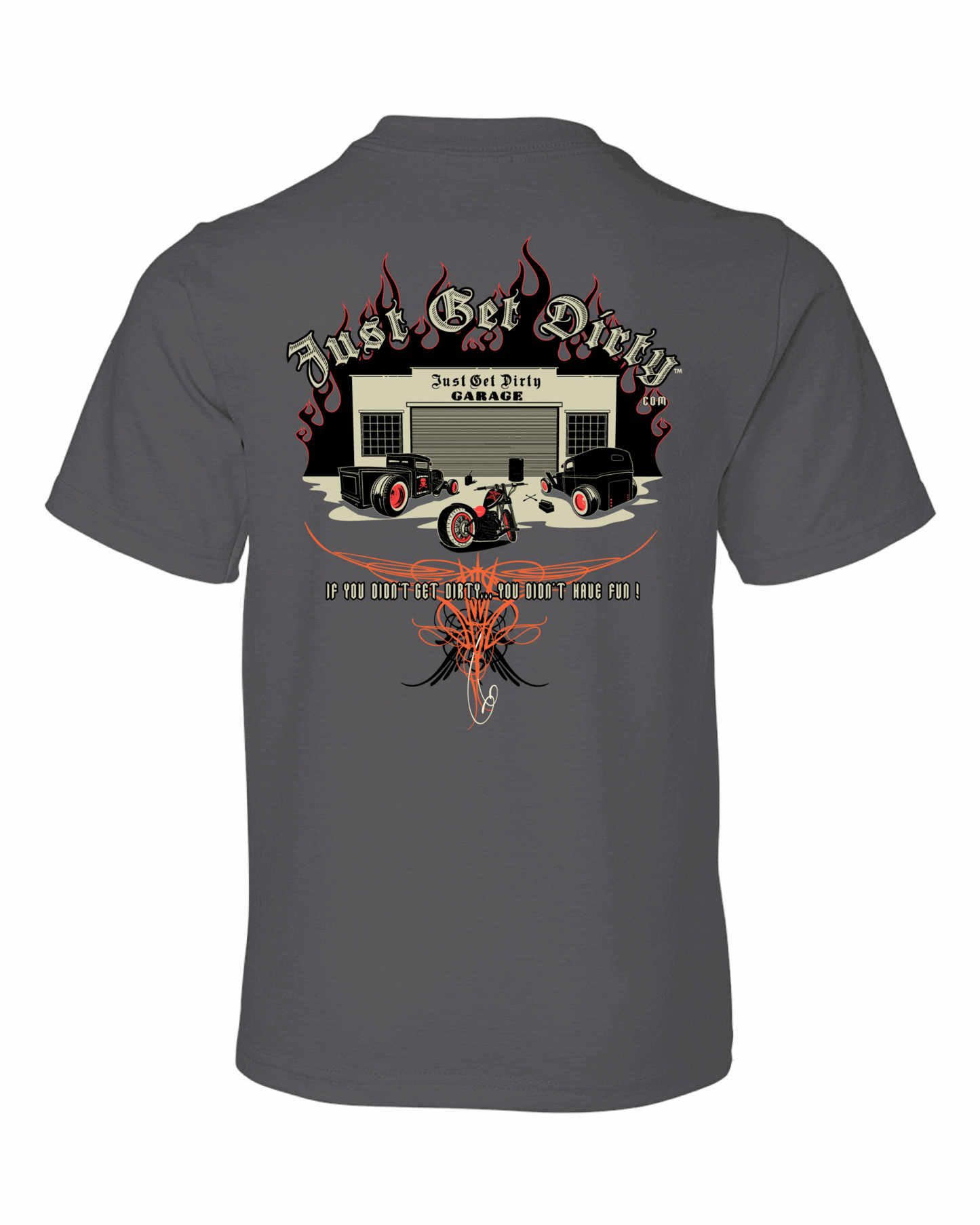 Kids Just Get Dirty Rat Rod tee