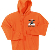 Snow Fighters Hoodie: Safety Orange, Safety Green