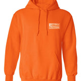 Snow Fighters USA Hoodie: Black, Safety Orange